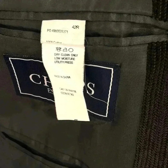 Chaps Blazer Sport Coat Men 42R Brown Corduroy 2 Button Classic Jacket Vented - Picture 11 of 12